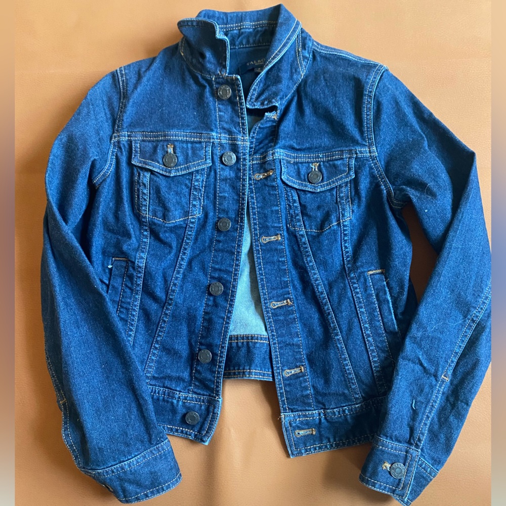 Talbots darn jean denim jacket - Size: P